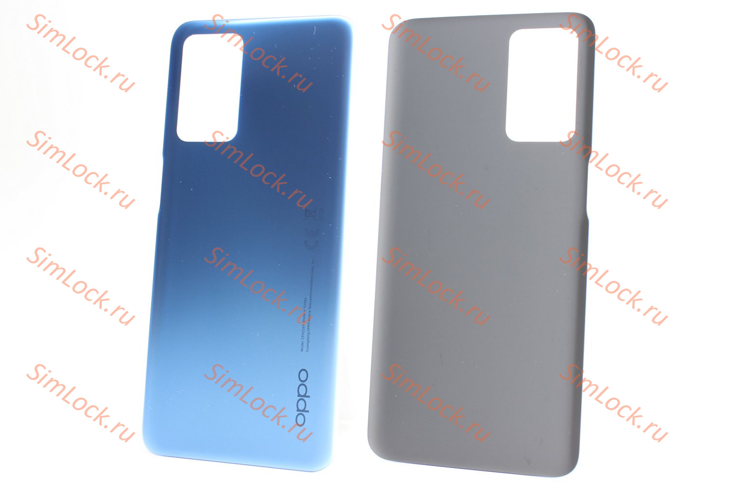 Задняя крышка Oppo A16 (CPH2269), голубой, К-2