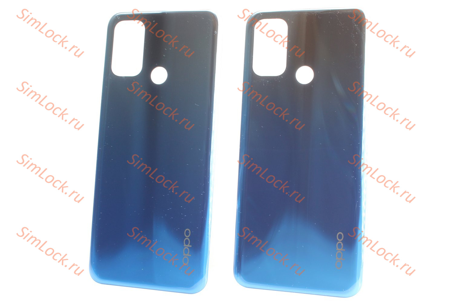 Задняя крышка Oppo A53 (CPH2127), голубой, К-2
