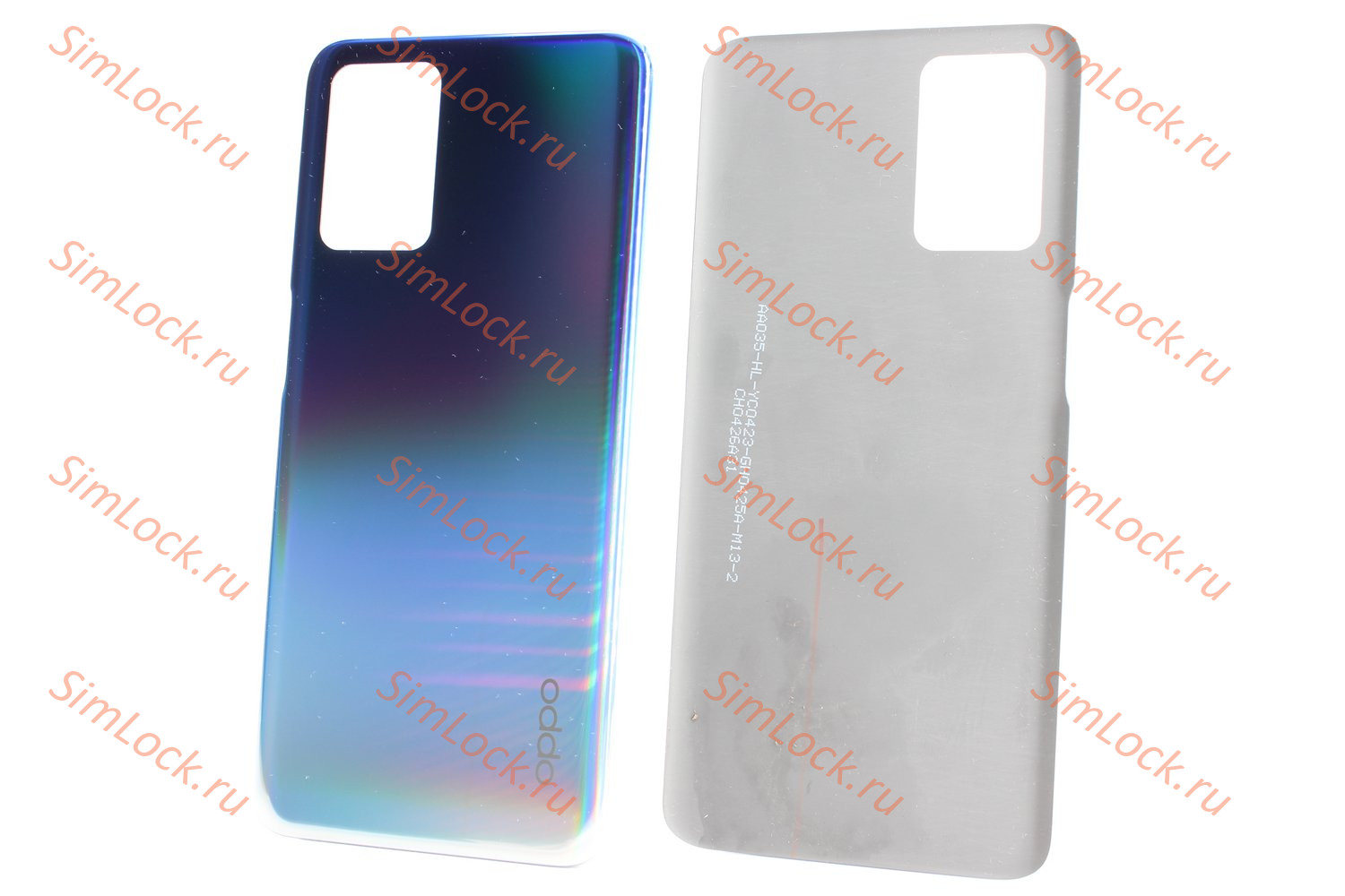 Задняя крышка Oppo A54 (CPH2239), голубой, К-2