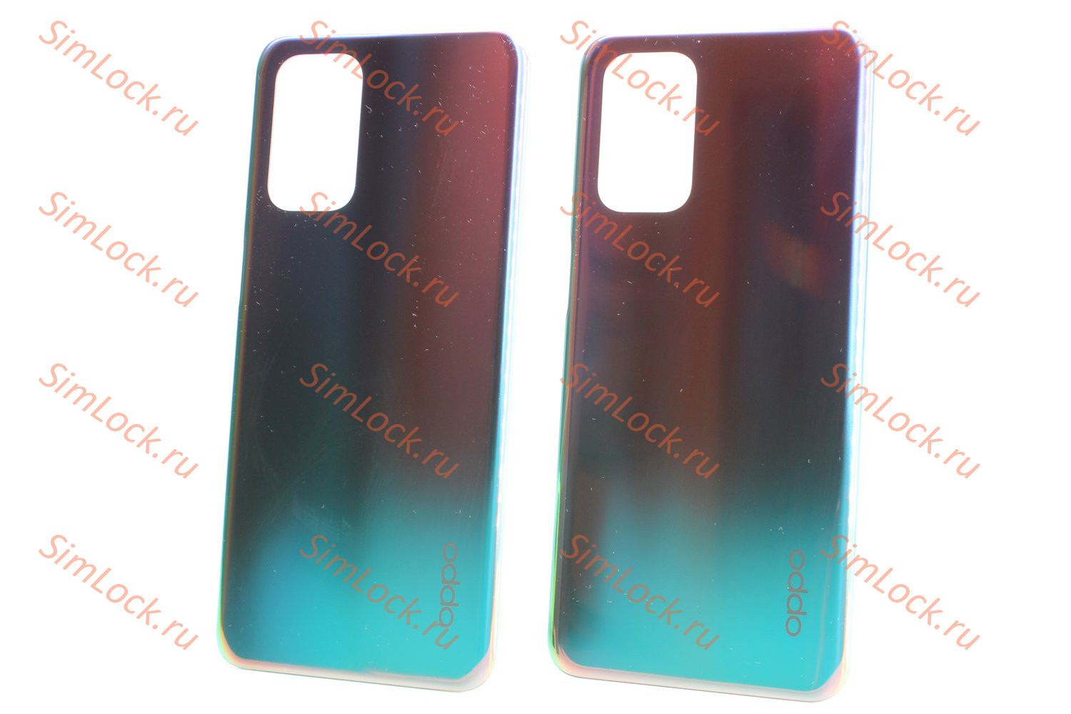 Задняя крышка Oppo A74 (CPH2219), голубой, К-2