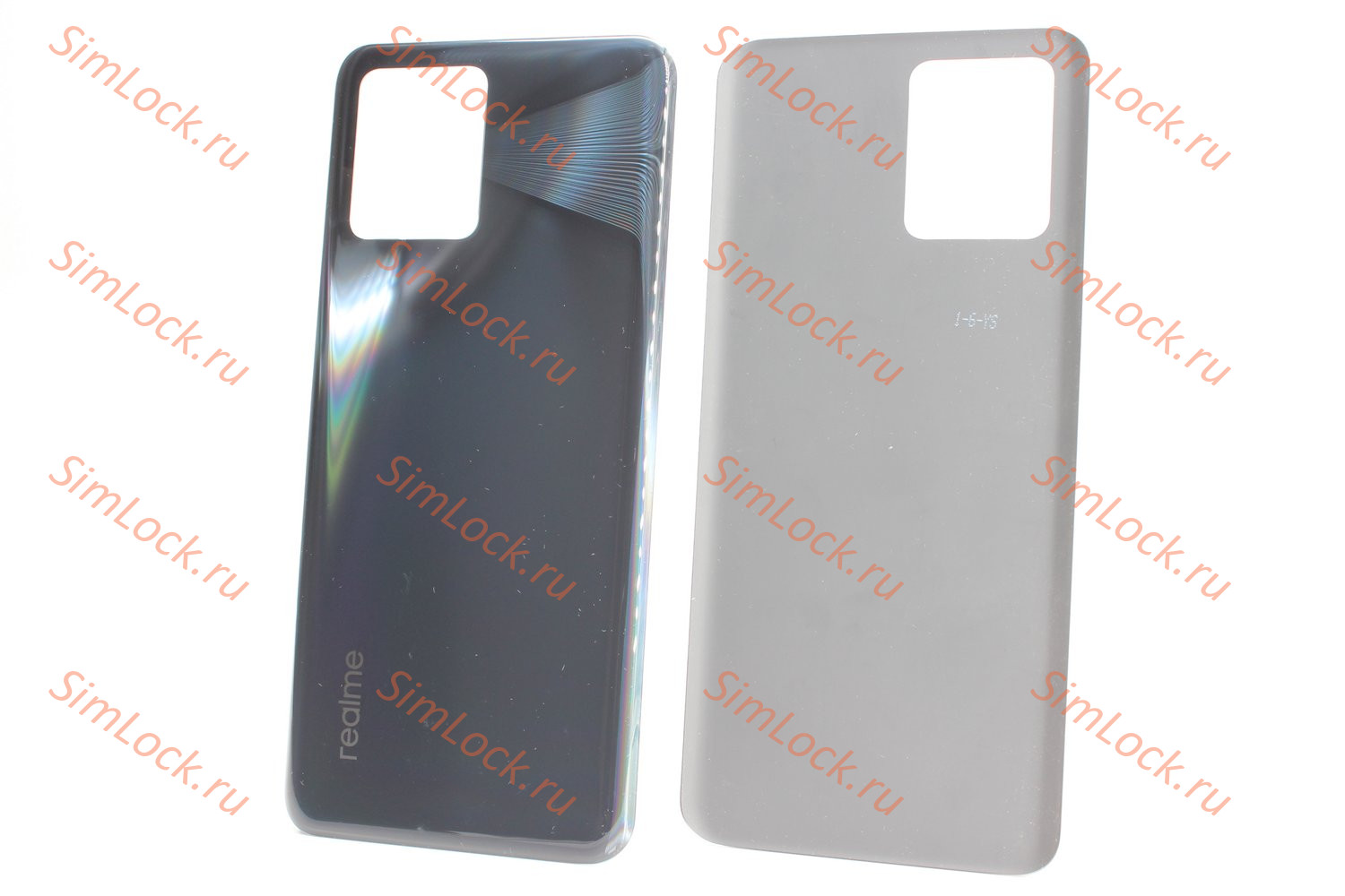 Задняя крышка Realme 8 4G (RMX3085), подходит к Realme 8 Pro, черный, К-2