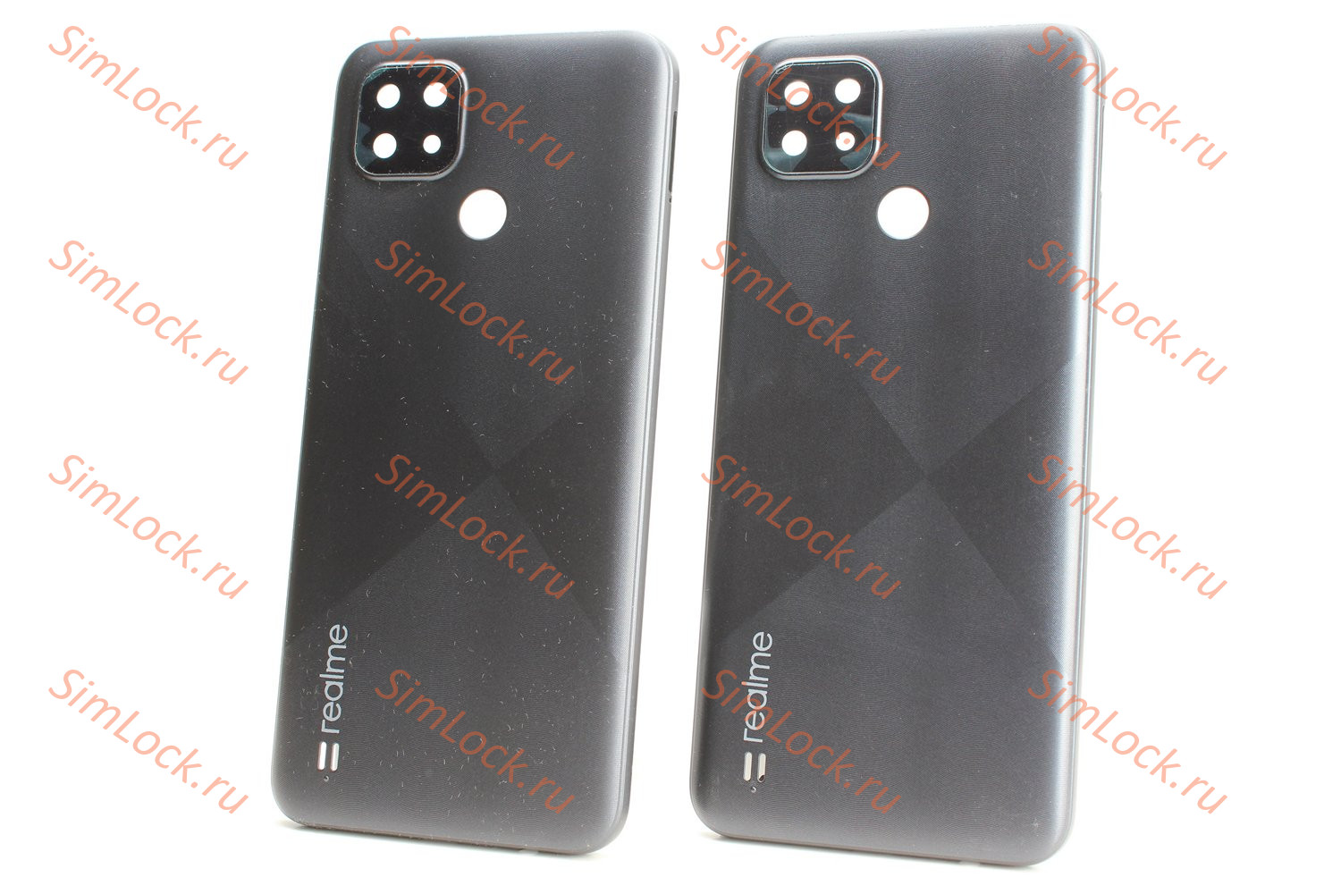 Задняя крышка Realme C21 (RMX3201), черный, К-2