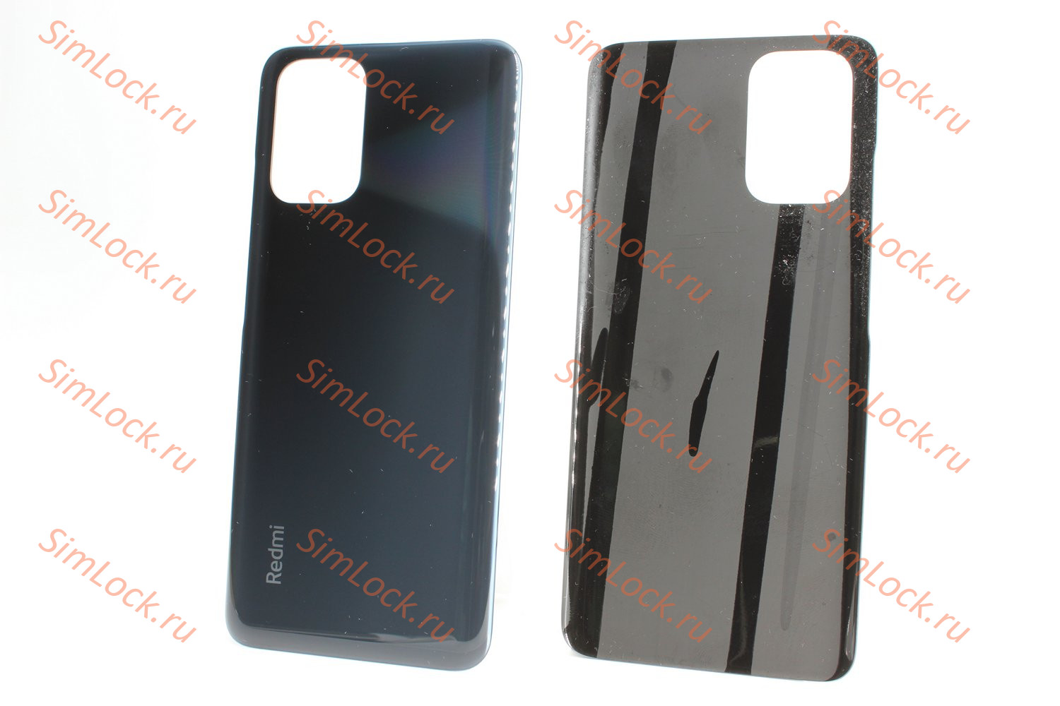 Задняя крышка Xiaomi Redmi Note 10, Note 10S, серый, К-1 (M2101K7AG M2101K7BG)