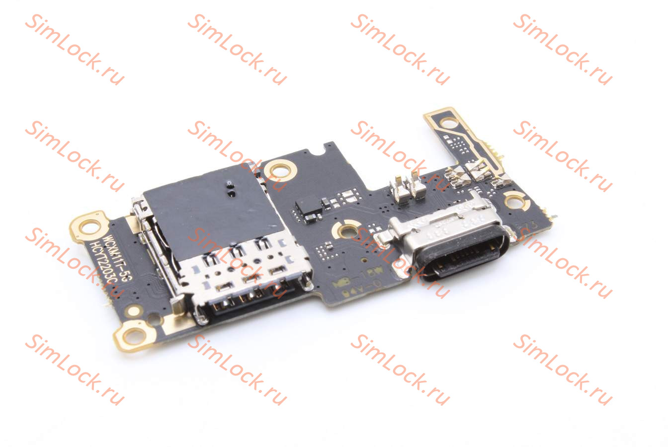 Нижняя плата (шлейф) Xiaomi Mi 11T (21081111RG), 11T Pro (2107113SG), с разъемом зарядки и считывателем SIM, К-2