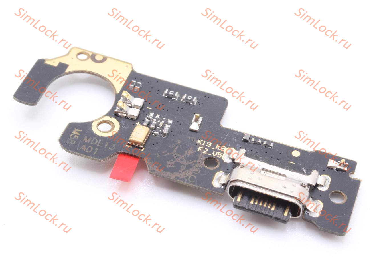 Нижняя плата (шлейф) Xiaomi Redmi Note 10T, Redmi Note 10 (5G) с разъемом зарядки, К-1