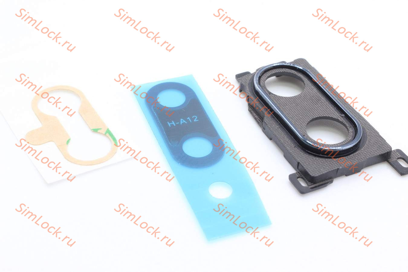 Стекло камеры Huawei Y9 2019 (STK-L21) с черной рамкой