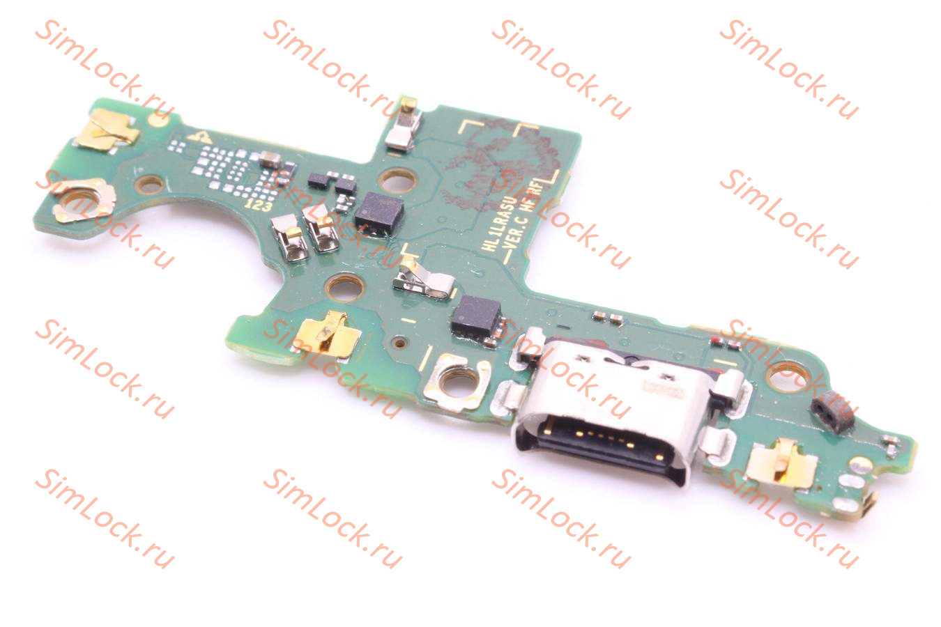 Нижняя плата (шлейф) Honor 30i, Huawei Y8p (LRA-LX1/AQM-LX1) с разъемом зарядки, К-2