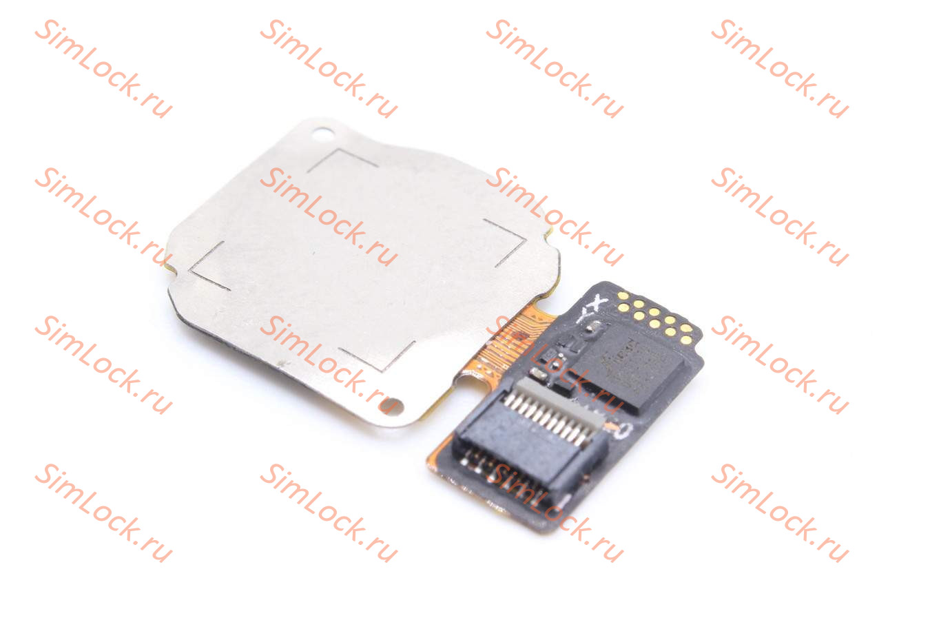 Cканер отпечатка пальца Huawei Y7 2019 (DUB-LX1), синий, оригинал, с разбора