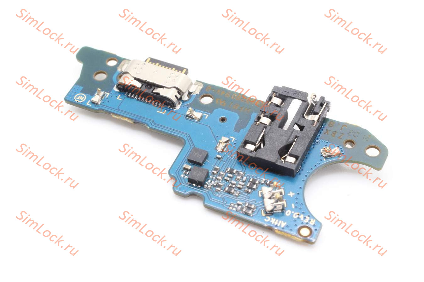 Нижняя плата (шлейф) Samsung A025F, A037F Galaxy A02s, A03s с разъемом зарядки, К-1