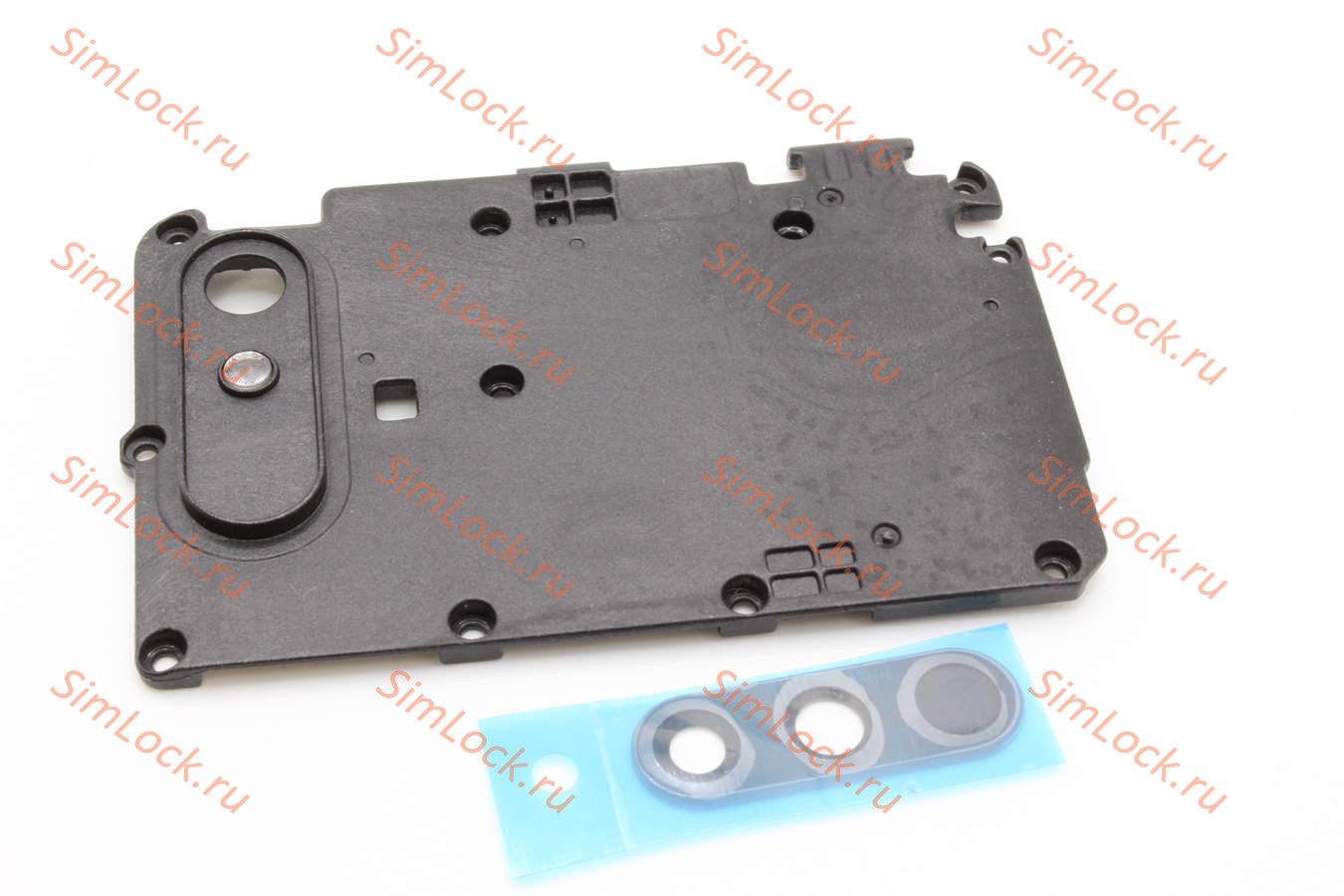 Стекло камеры Xiaomi Redmi 9A (M2006C3LG), с черной рамкой