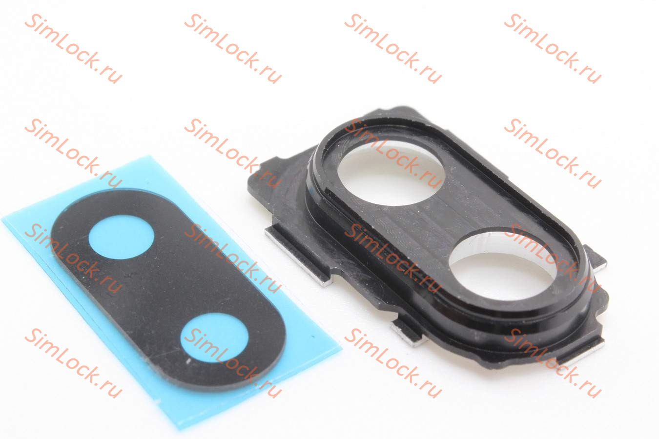 Стекло камеры Xiaomi Redmi Note 7, Note 7 Pro с черной рамкой