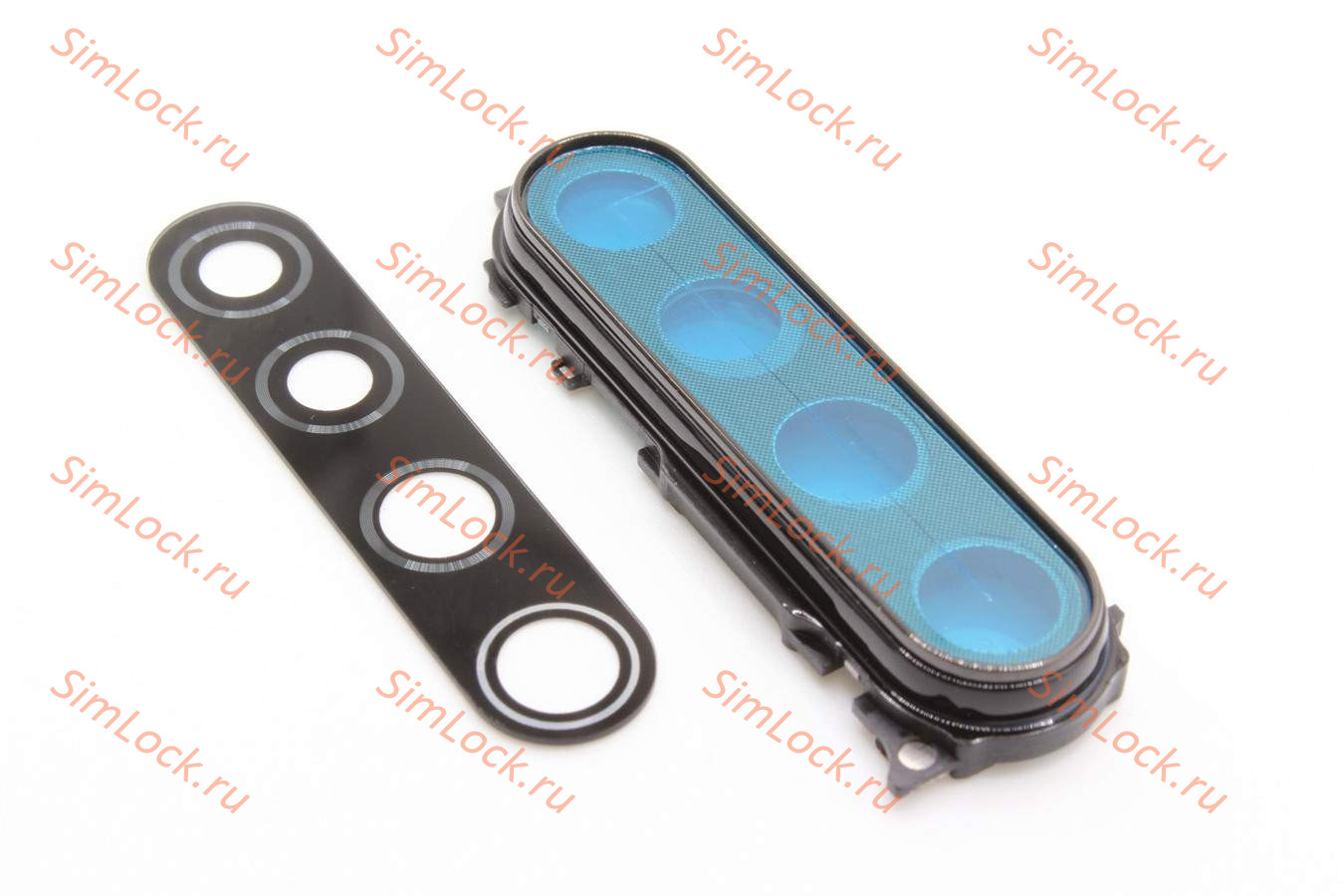 Стекло камеры Xiaomi Redmi Note 8, Note 8T, с черной рамкой