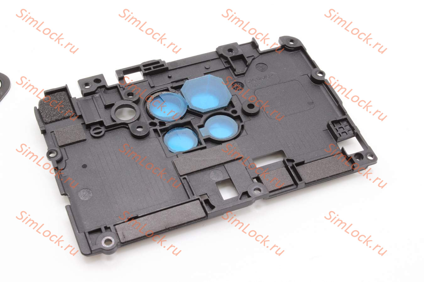 Стекло камеры Xiaomi Redmi Note 9 с черной рамкой