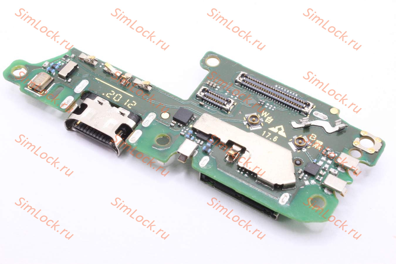 Нижняя плата (шлейф) Honor 30 с разъемом зарядки, SIM-карты и микрофоном, К-1