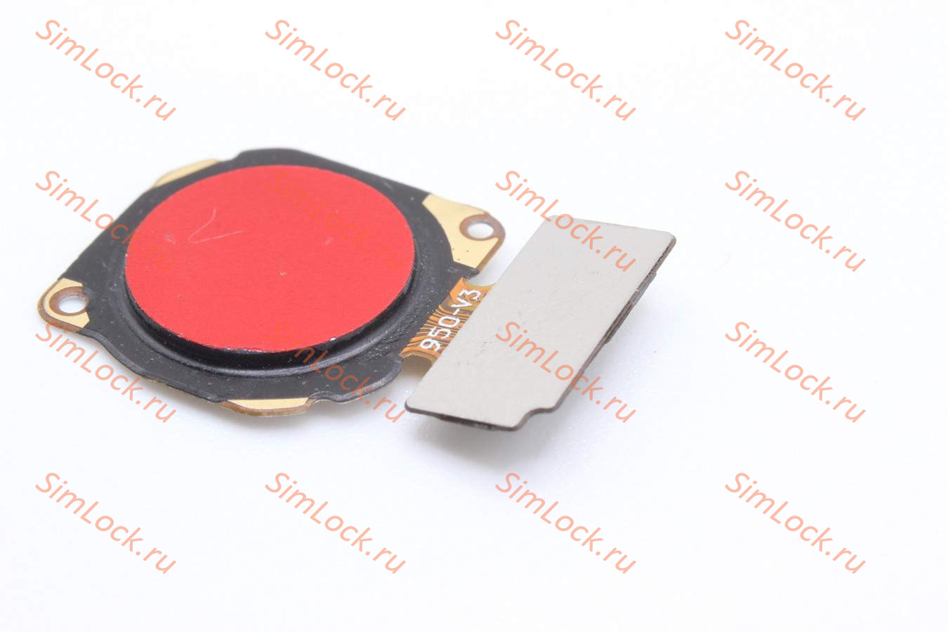 Cканер отпечатка пальца Honor 7X, 8A, 8X,  8 Lite, 9 Lite, 10 Lite, Huawei P8 Lite (2017), P20 Lite, Nova 3E, красный, оригинал, с разбора