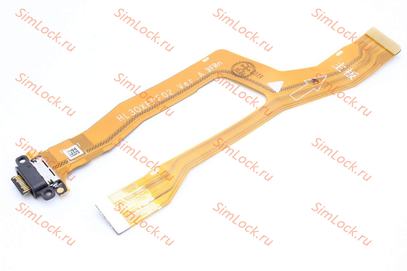 Нижняя плата (шлейф) Honor View 30 Pro с разъемом зарядки, К-1