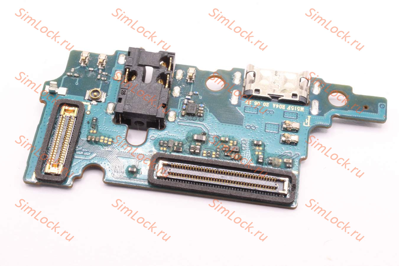 Нижняя плата (шлейф) Samsung M515 Galaxy M51 с разъемом зарядки, оригинал, с разбора