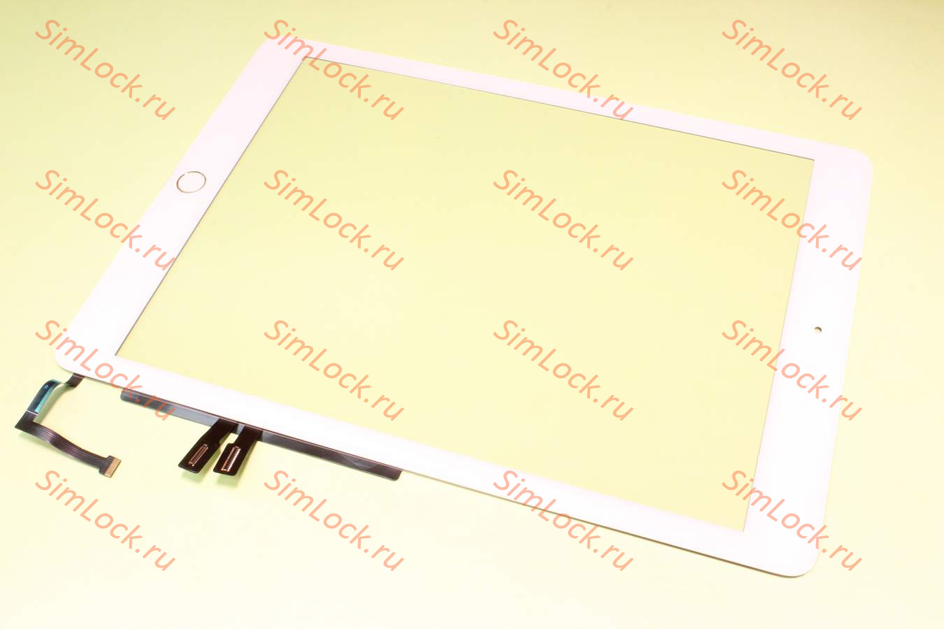 Тачскрин iPad 6, 9.7'', 2018 (A1893, A1954) с золотой кнопкой Home, белый, К-2