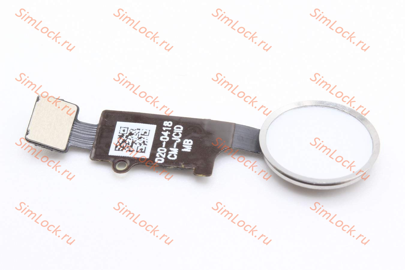 Шлейф iPhone 7, 7+ Plus, 8, 8+ Plus, SE 2020 с кнопкой Home, белый, К-1