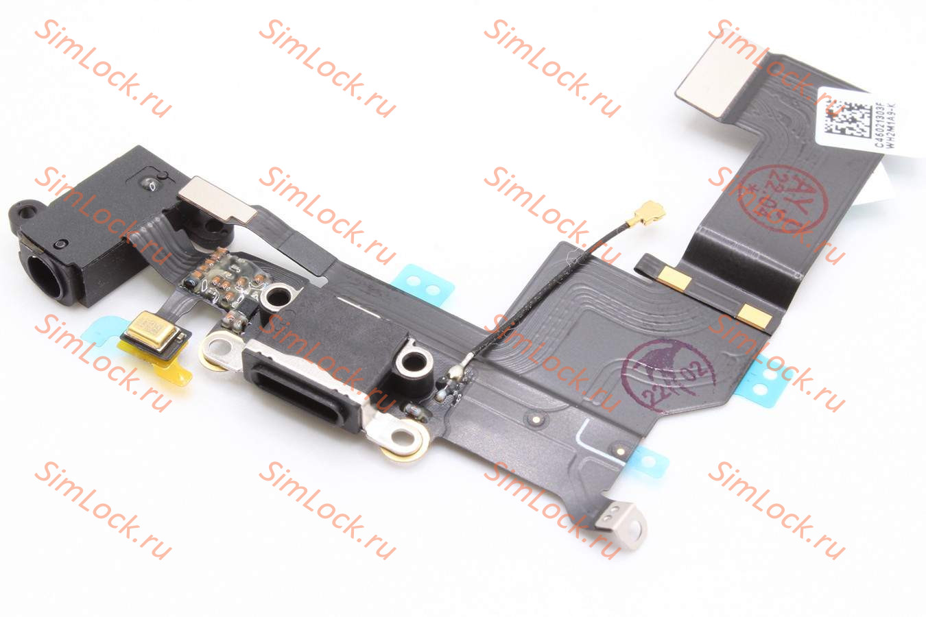 Шлейф iPhone SE с разъемом зарядки, черный, К-2