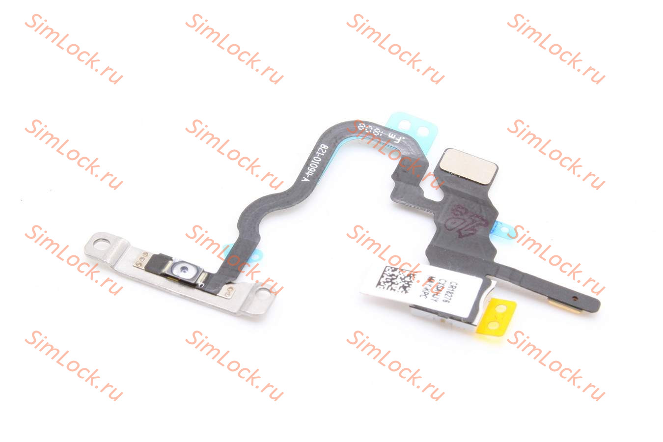 Шлейф iPhone X с кнопкой включения и вспышкой, К-1