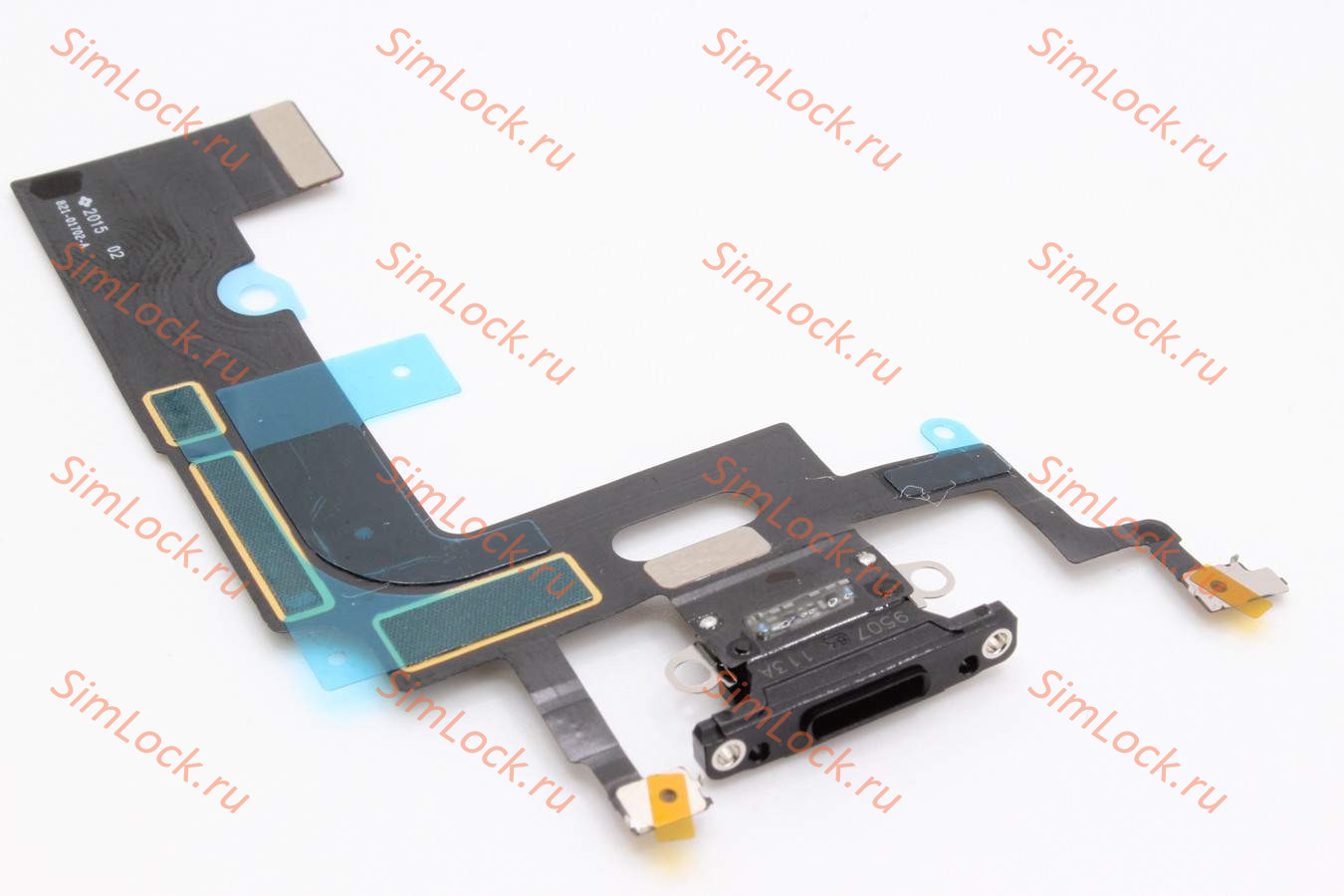 Шлейф iPhone XR с разъемом зарядки, 100% IC, черный, К-1