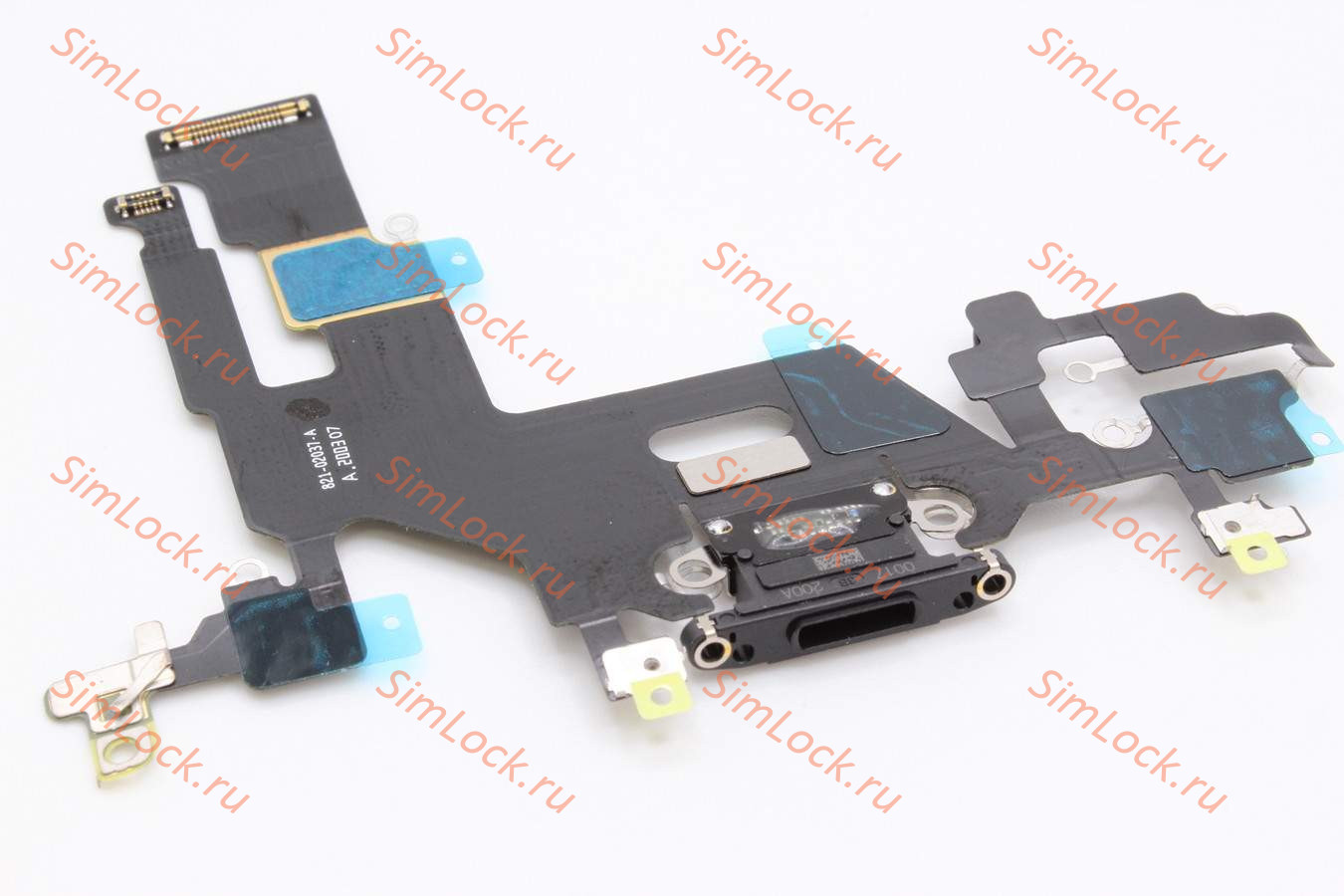 Шлейф iPhone 11 с разъемом зарядки, черный, К-1