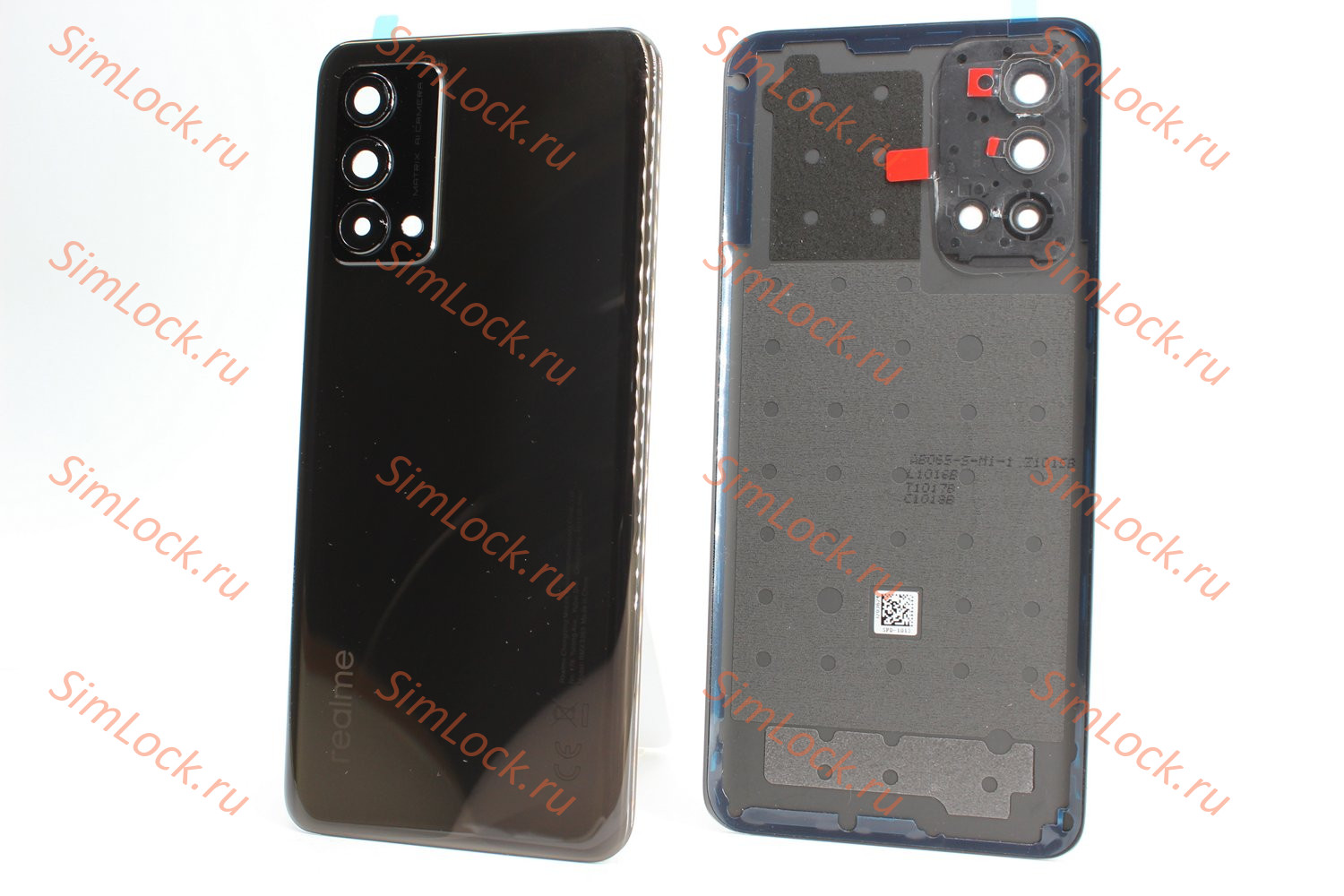 Задняя крышка Realme GT Master Edition (RMX3363), со стеклом камеры, черный, К-1