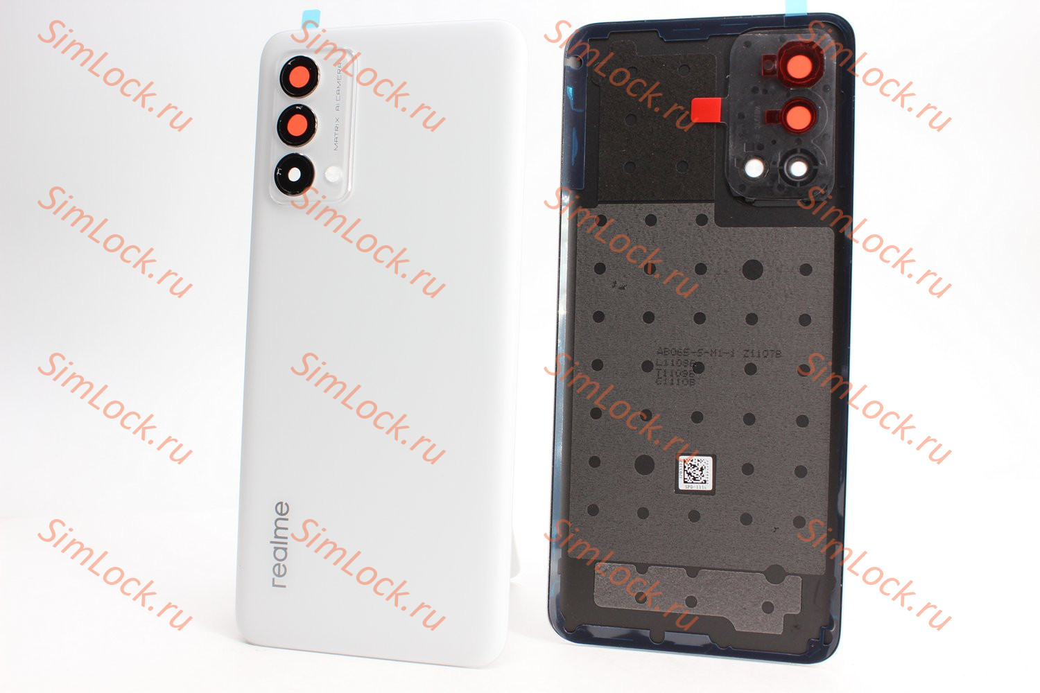 Задняя крышка Realme GT Master Edition (RMX3363), со стеклом камеры, белый, оригинал