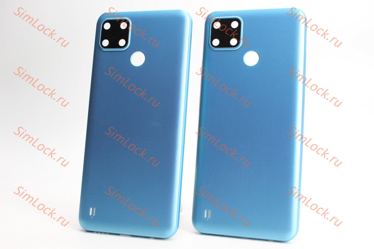 Задняя крышка Realme C25s (RMX3195), голубой, К-1