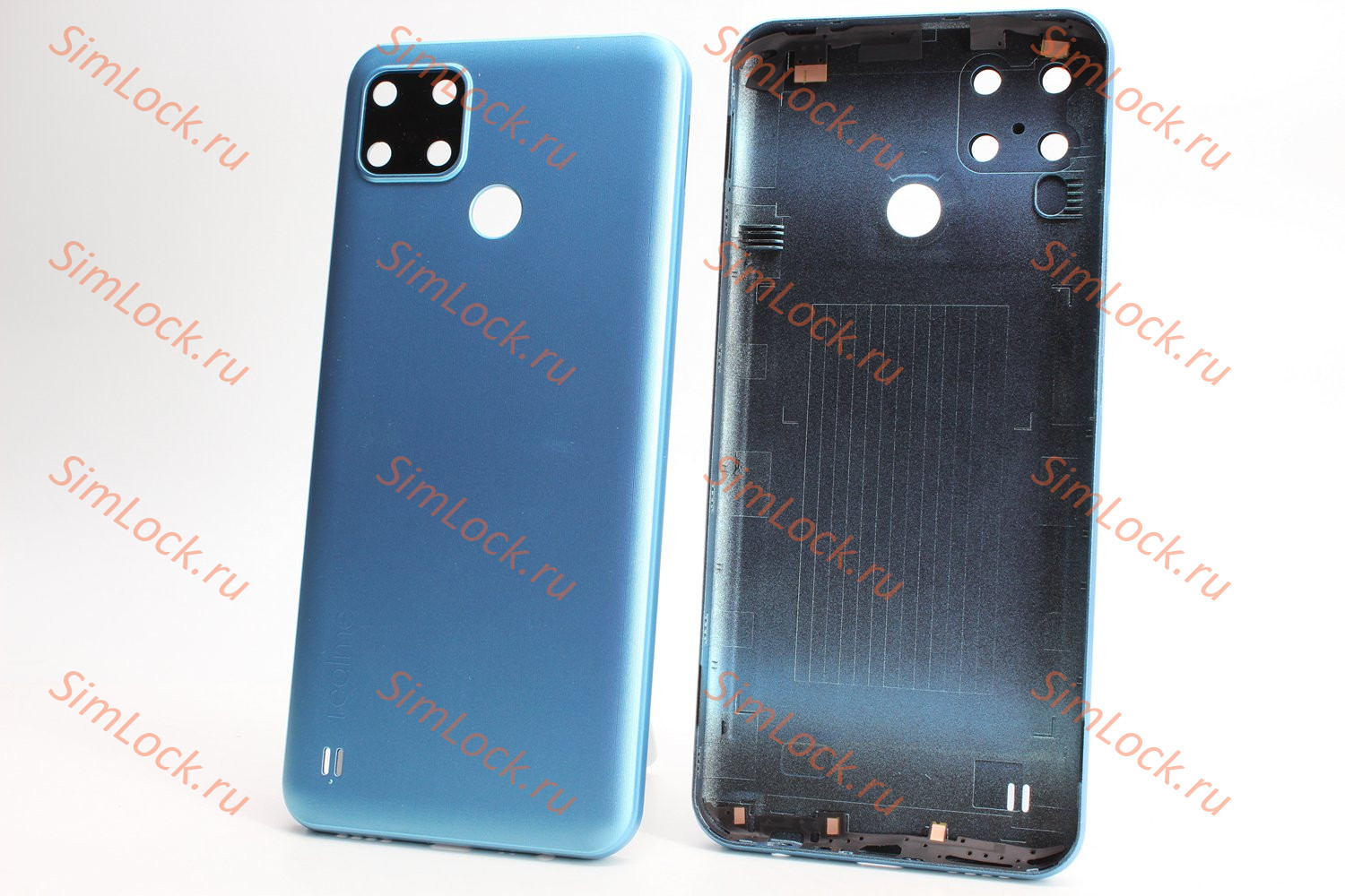 Задняя крышка Realme C25s (RMX3195), голубой, К-1 купить по цене 300 р. в  Челябинске - интернет магазин SimLock.ru