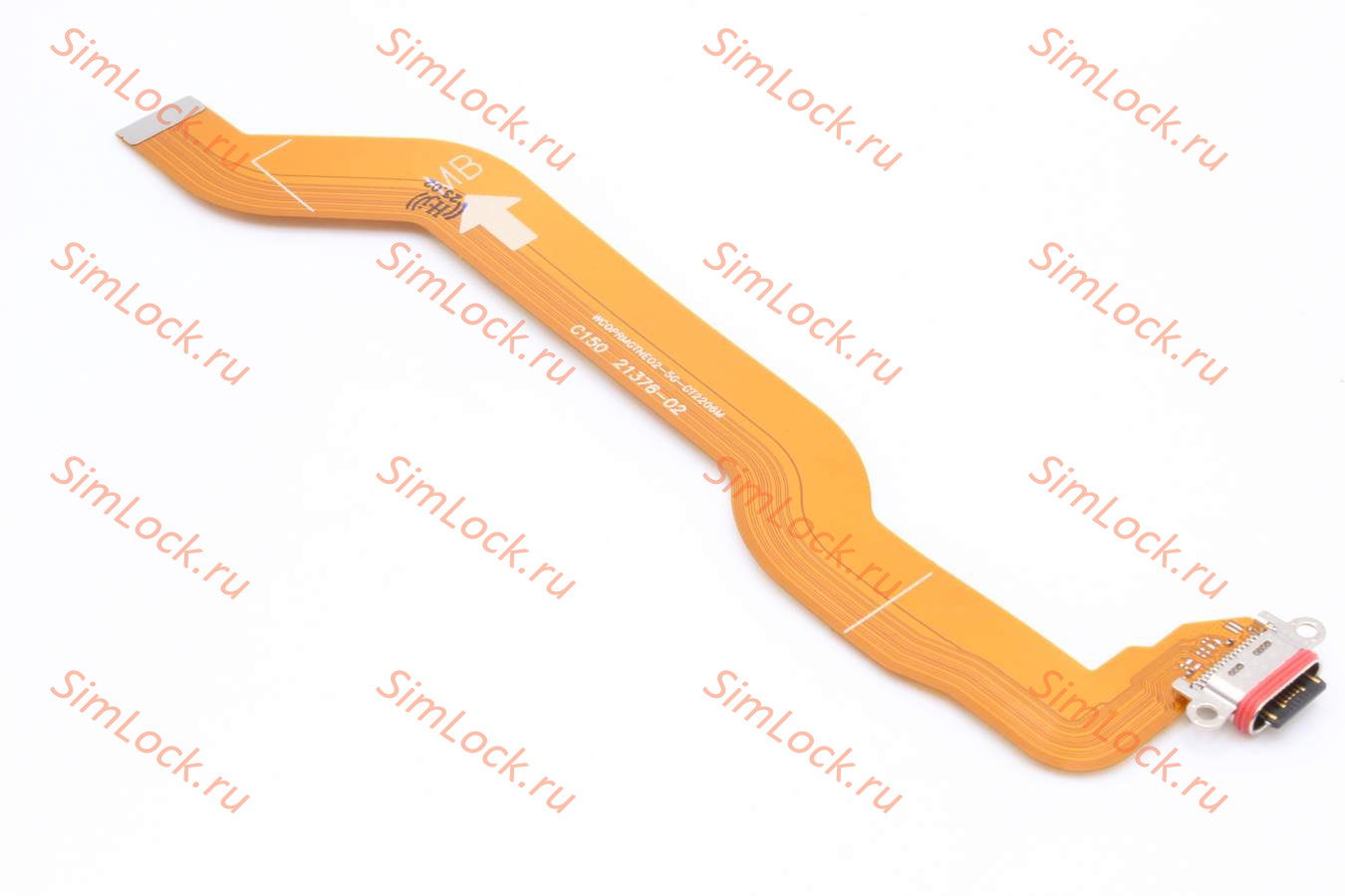 Нижний шлейф Realme GT NEO 2 (RMX3370) с разъемом зарядки, К-2