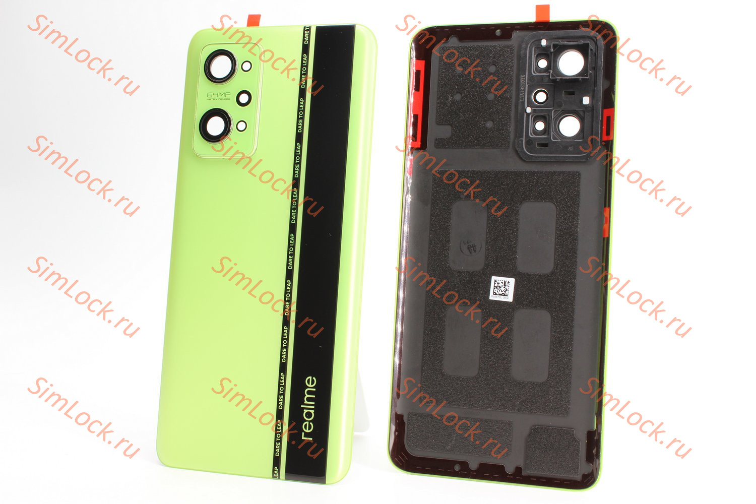 Задняя крышка Realme GT NEO 2 (RMX3370), со стеклом камеры, зеленый, оригинал