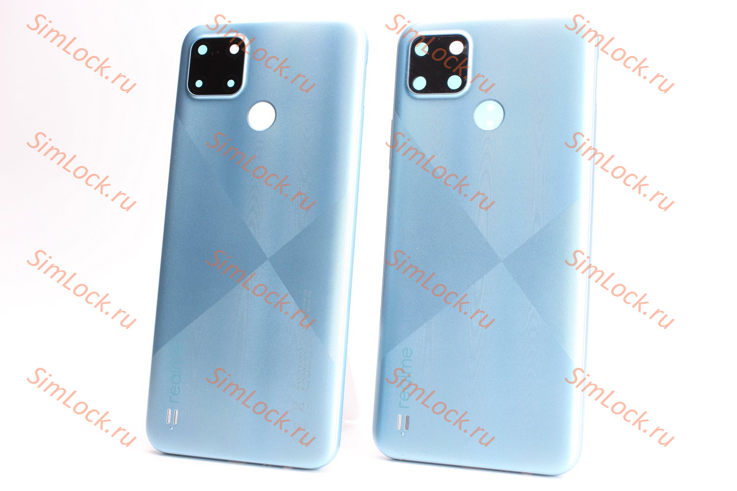 Задняя крышка Realme C21Y (RMX3261, RMX3263), голубой, К-1