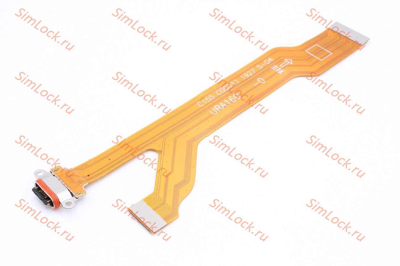 Нижний шлейф Realme 5 Pro (RMX1971) с разъемом зарядки, К-1