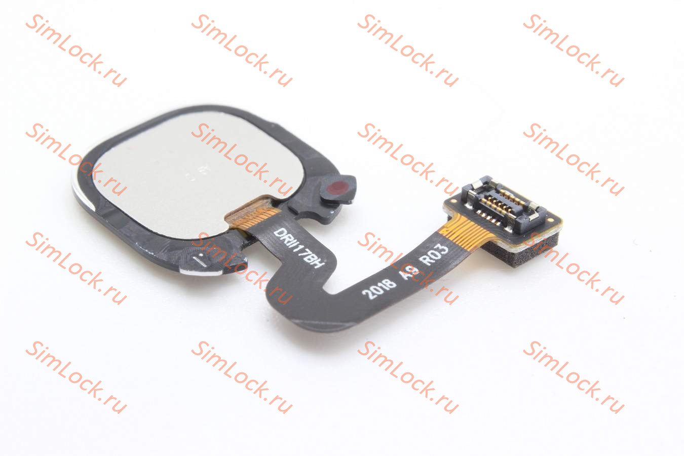 Шлейф со сканером отпечатка Samsung A920, Galaxy A9, черный, оригинал, снятый с нового телефона