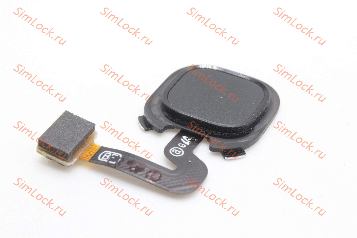 Шлейф со сканером отпечатка Samsung A920, Galaxy A9, черный, оригинал, снятый с нового телефона