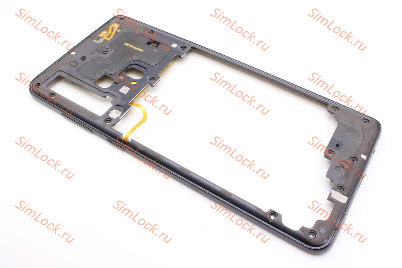 Средняя часть корпуса Samsung A920F Galaxy A9 (2018), черный, оригинал