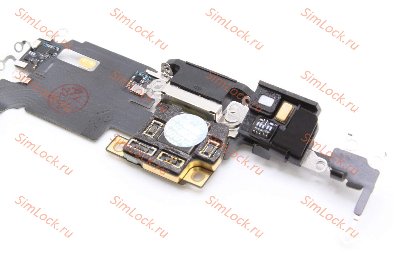 Шлейф iPhone 11 Pro Max с разъемом зарядки, черный, оригинал, с разбора