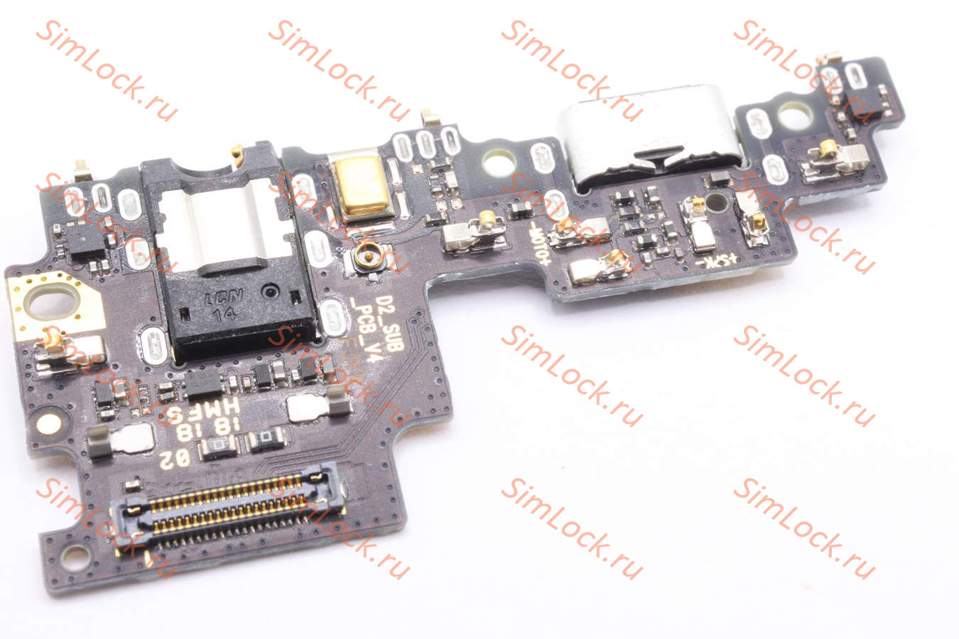 Нижняя плата (шлейф) Xiaomi Mi A1, Mi 5X, с разъемом зарядки, К-1