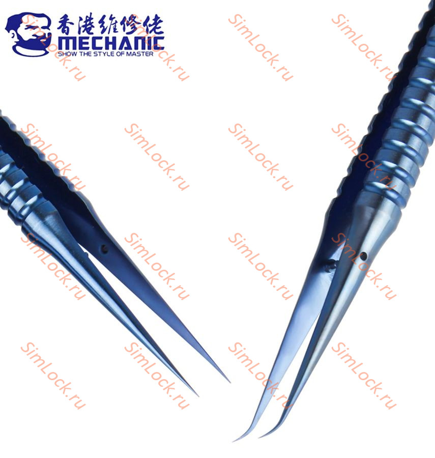 Пинцет Mechanic TI-11, титановый, прямой