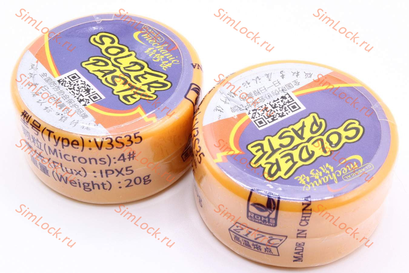 Паяльная паста Mechanic V3S35 (20 г, 217 С)