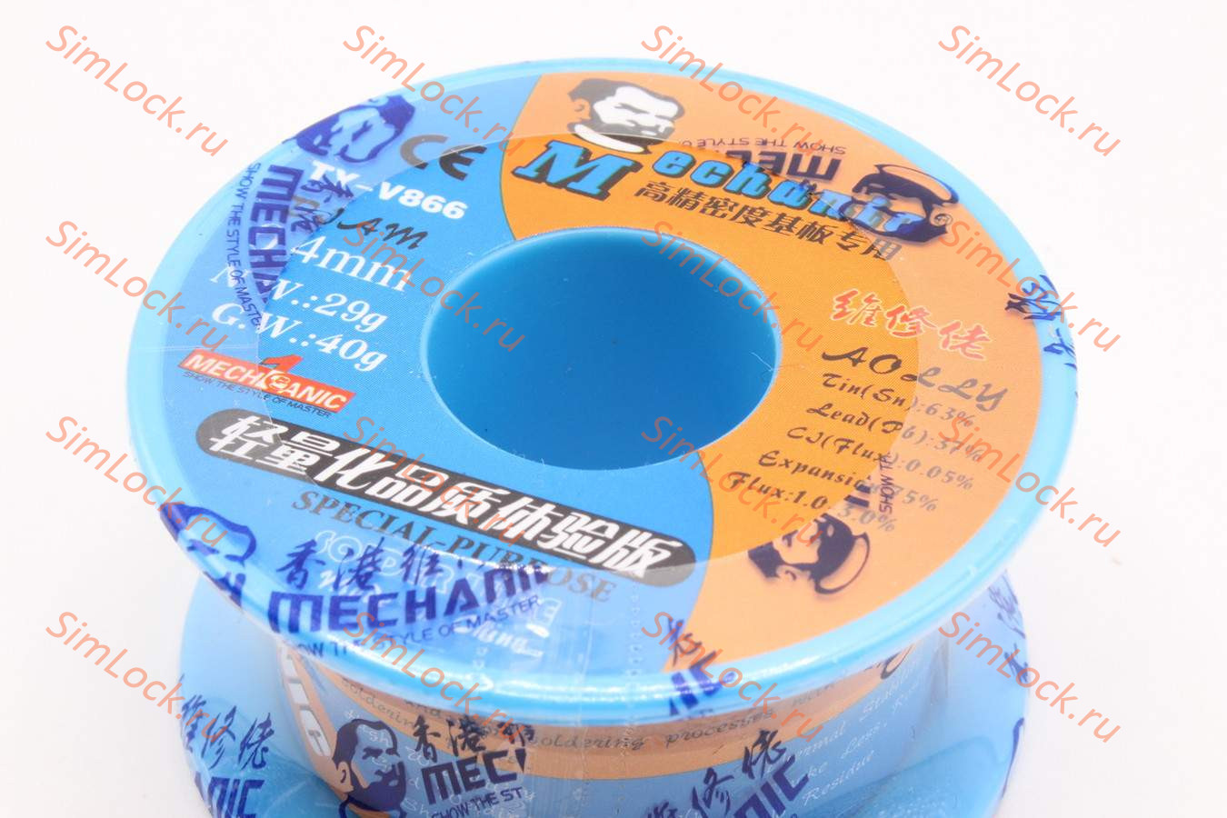 Припой в проволоке Mechanic TY-V866 (0.4 мм, 40 г, 183 C)