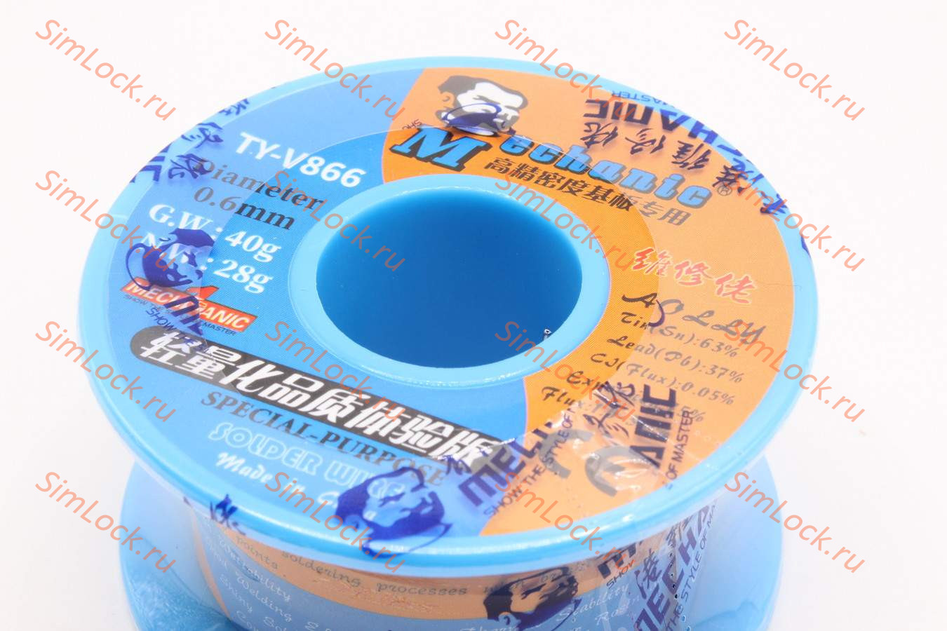 Припой в проволоке Mechanic TY-V866 (0.6 мм, 40 г, 183 C)