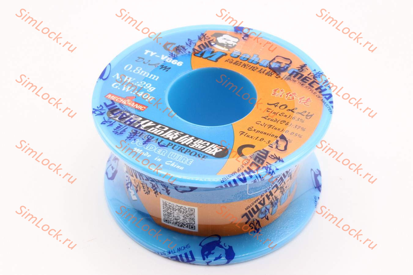 Припой в проволоке Mechanic TY-V866 (0.8 мм, 40 г, 183 C)