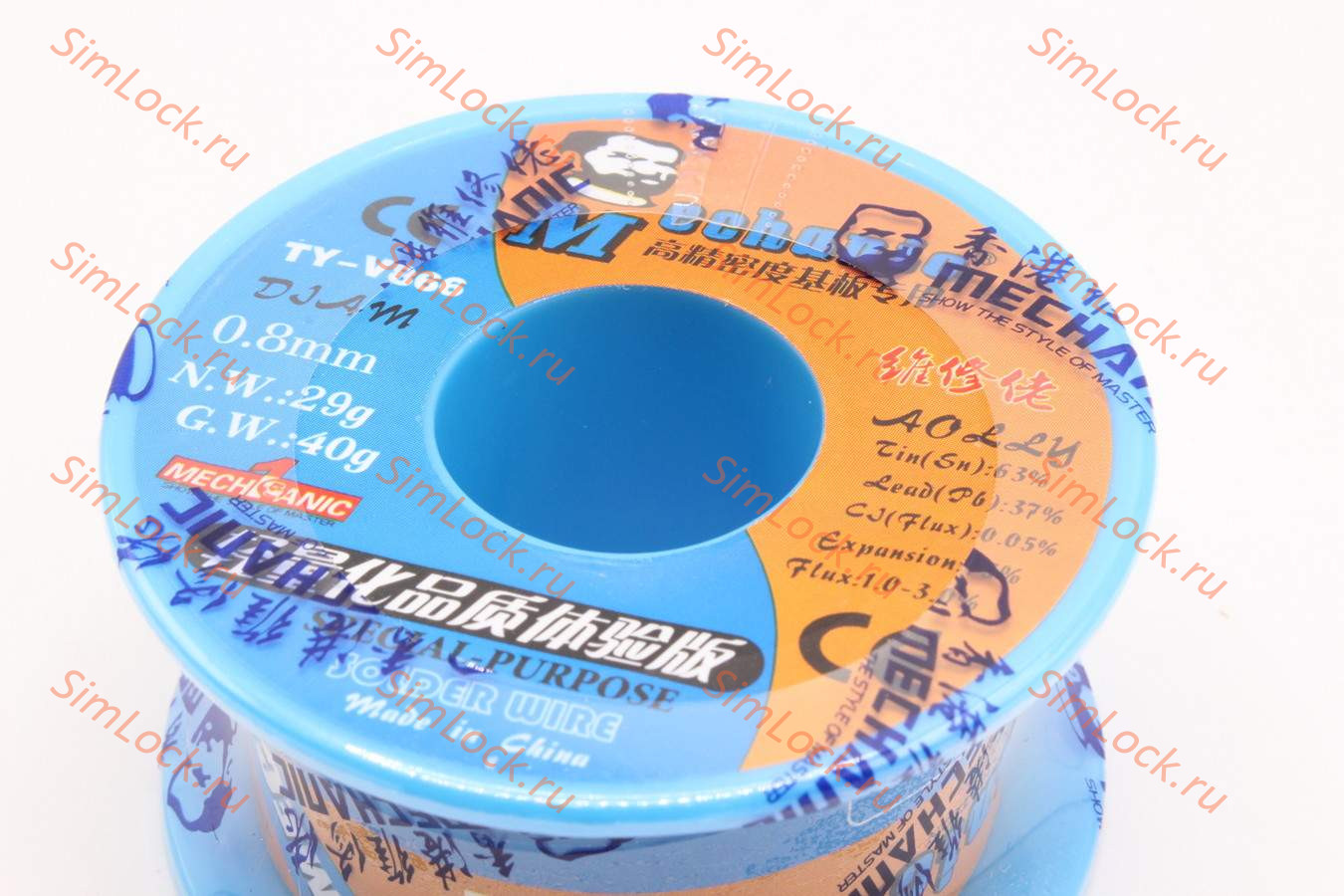 Припой в проволоке Mechanic TY-V866 (0.8 мм, 40 г, 183 C)