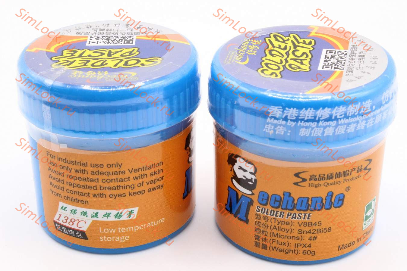 Паяльная паста Mechanic V8B45 (60 г, 138°C)