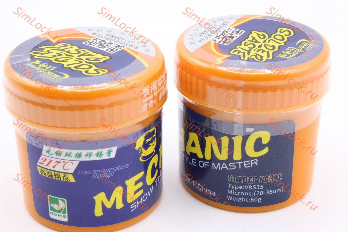 Паяльная паста Mechanic V8S35 (60 г, 217°C)