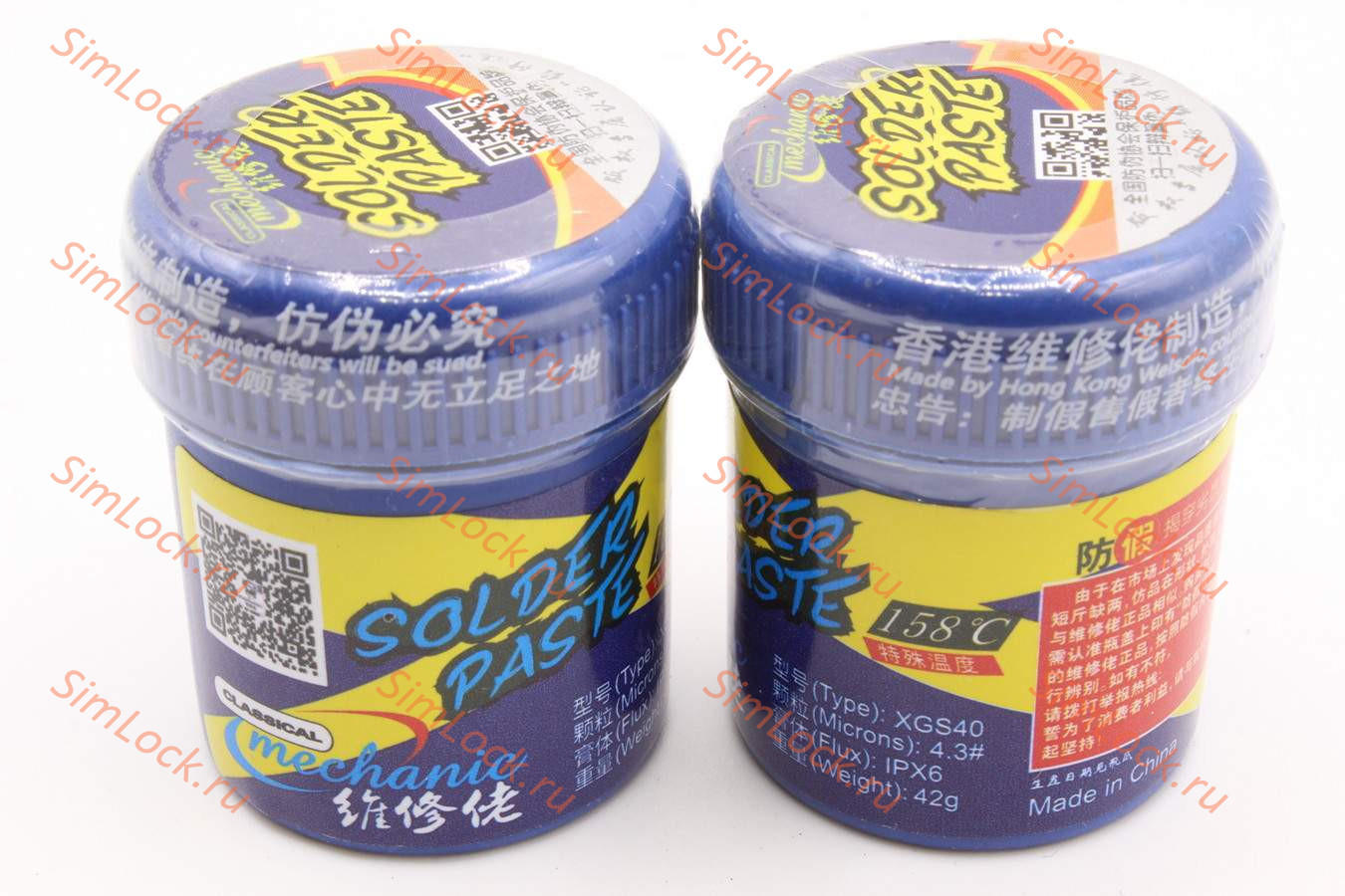 Паяльная паста Mechanic XGS40 (40 г, 158°C)