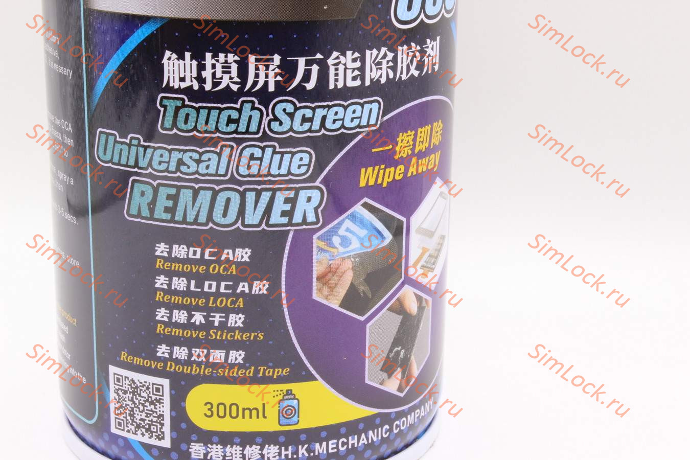 Очиститель-спрей Mechanic MCN-883 для удаления клея, универсальный, 300 мл